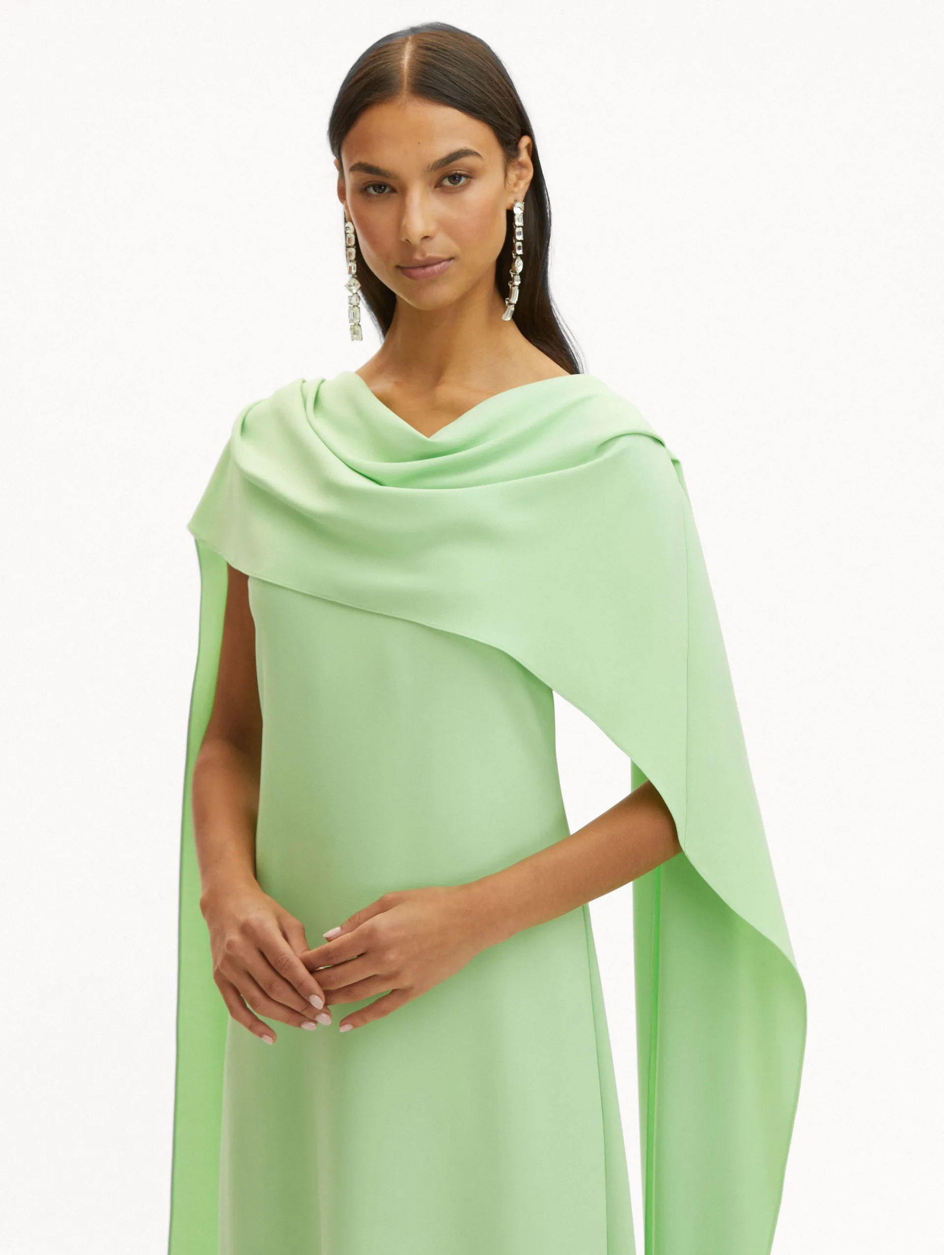 Drape Back Georgette Caftan sold by Oscar de la Renta product image thumbnail 5