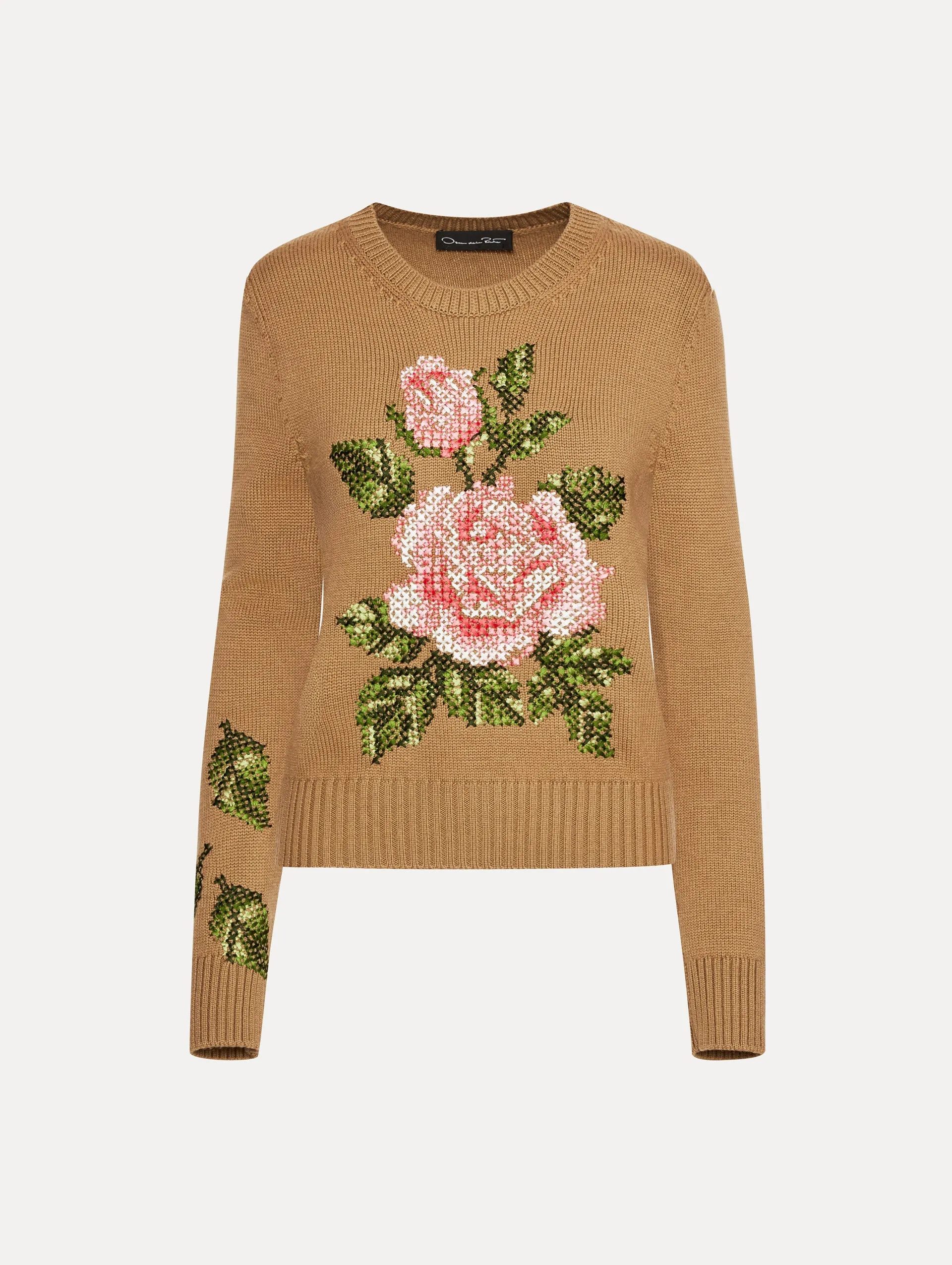 English Rose Cross Stich Pullover sold by Oscar de la Renta