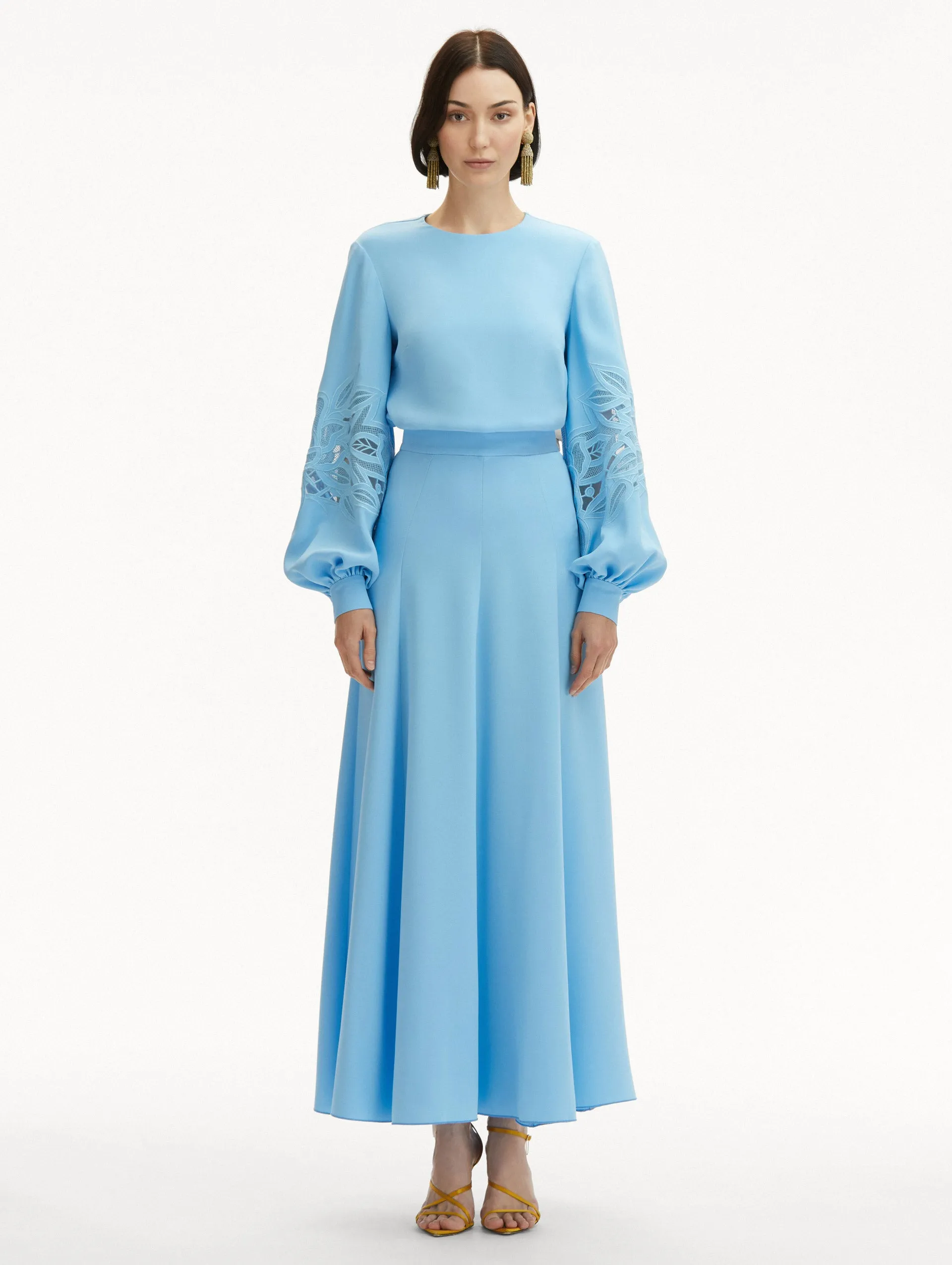 Silk Georgette Skirt sold by Oscar de la Renta product image thumbnail 2