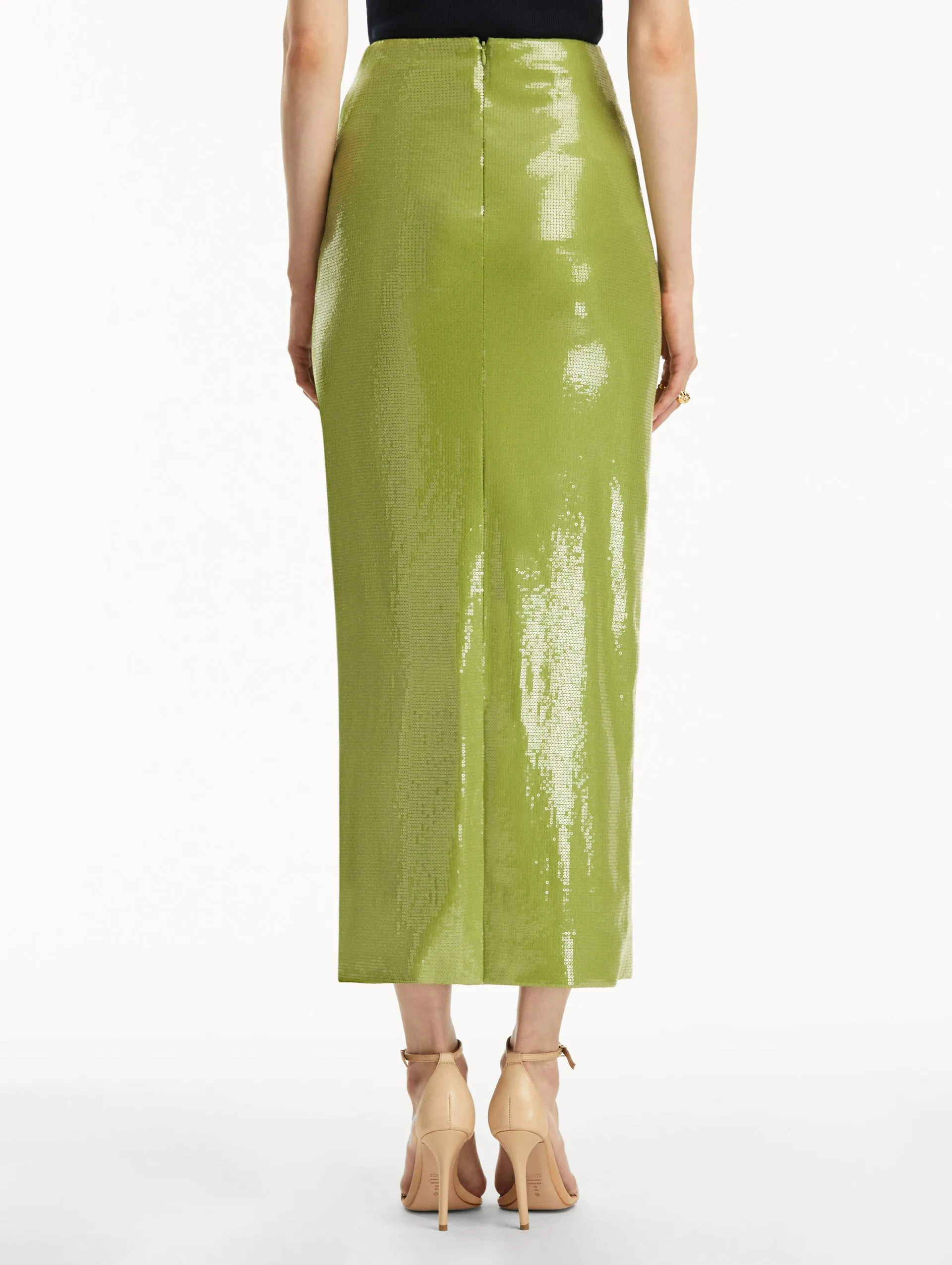 Sequin Jersey Pencil Skirt sold by Oscar de la Renta product image thumbnail 3
