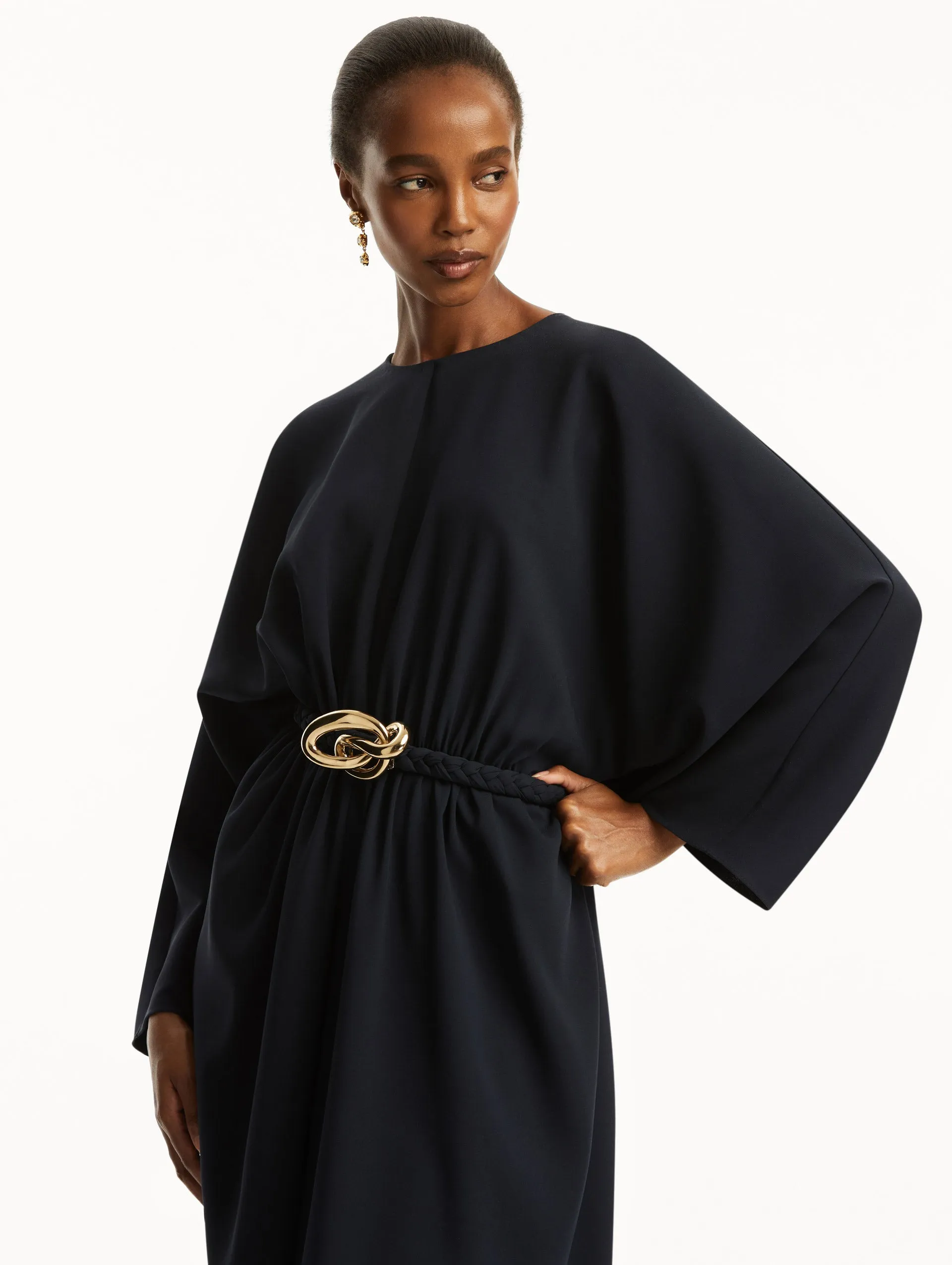 Knotted Belt Georgette Caftan sold by Oscar de la Renta product image thumbnail 5