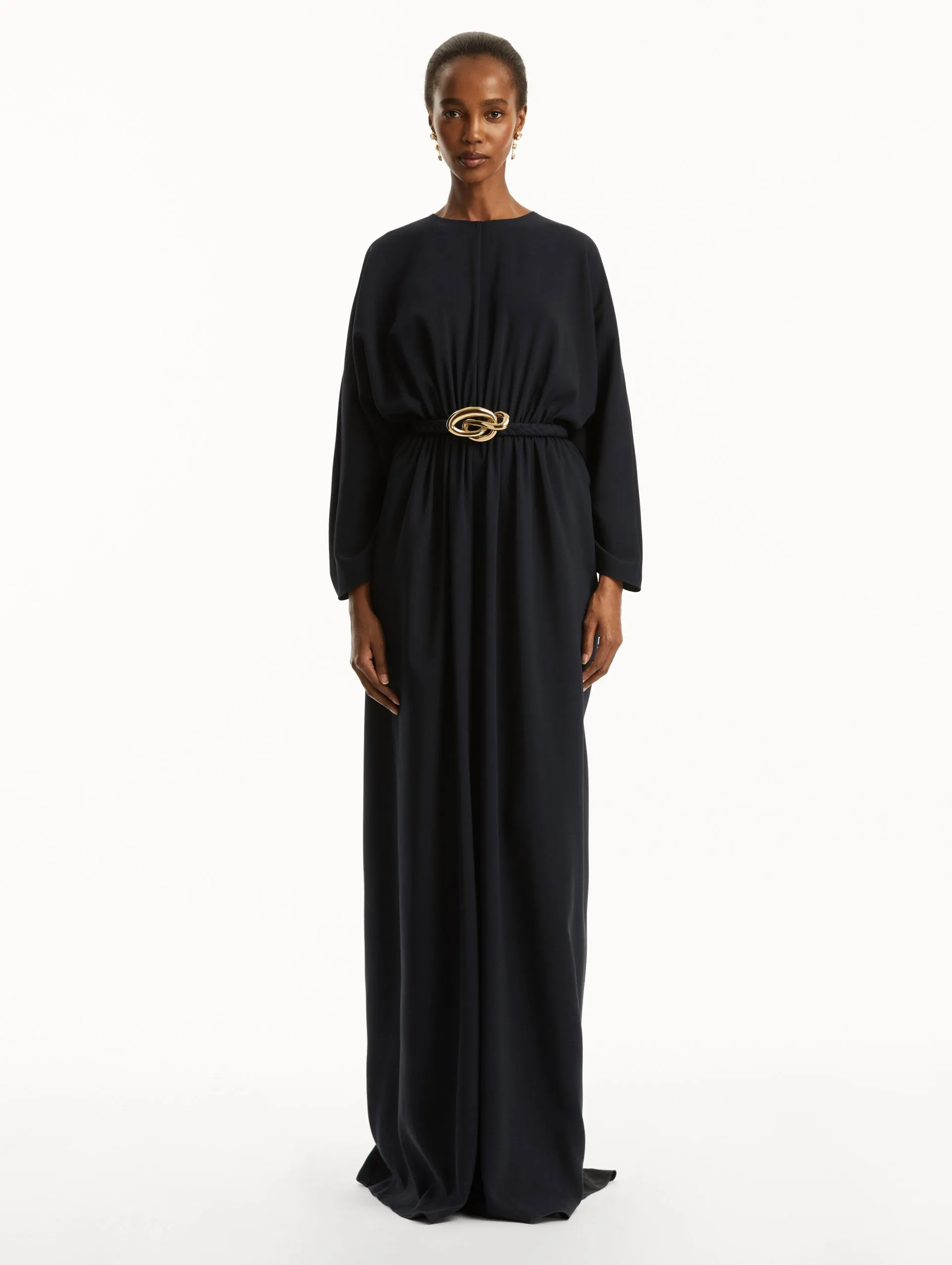 Knotted Belt Georgette Caftan sold by Oscar de la Renta product image thumbnail 2