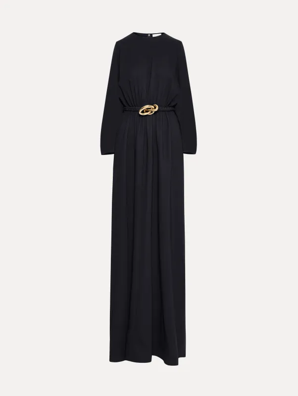 Knotted Belt Georgette Caftan sold by Oscar de la Renta