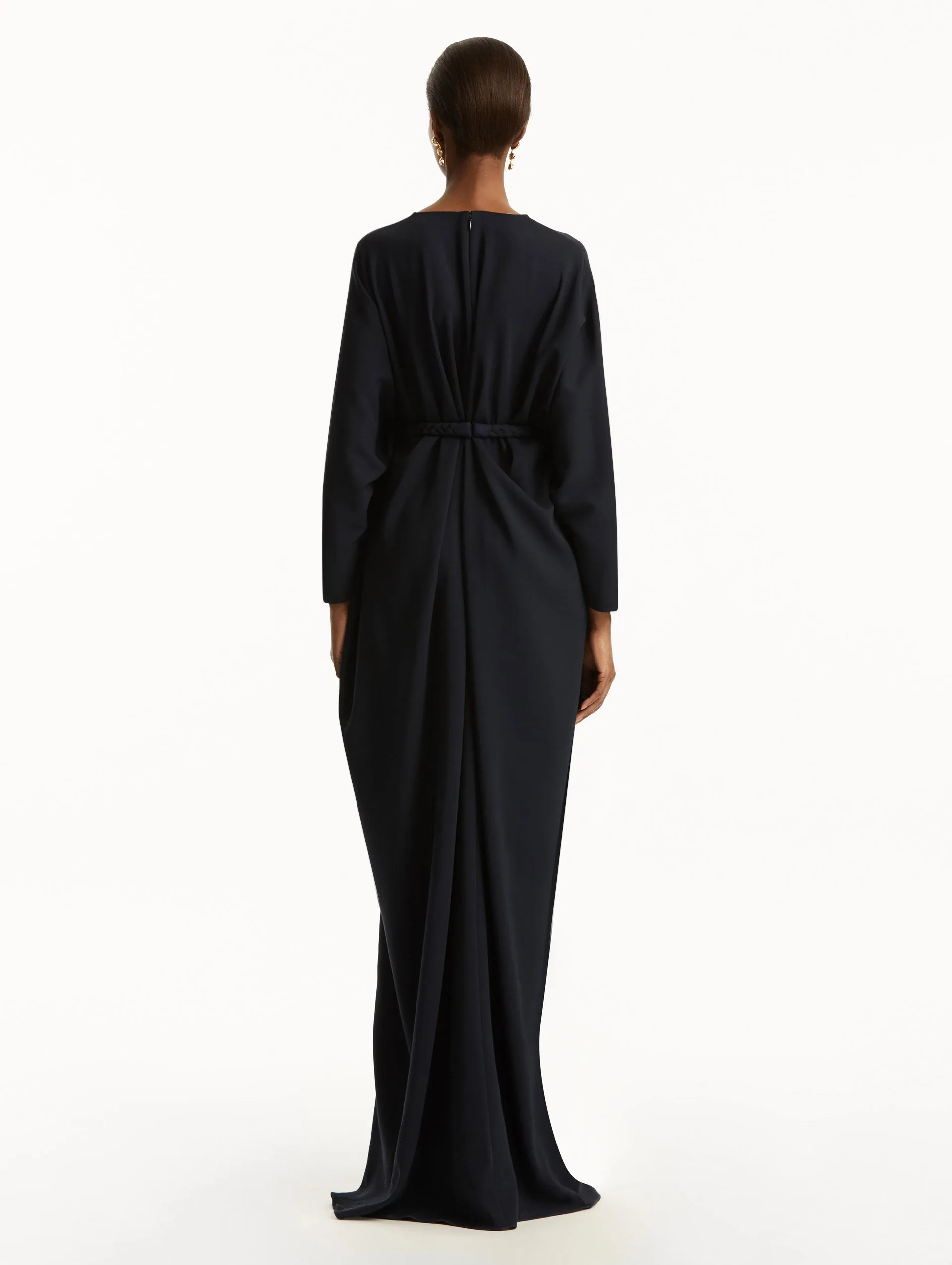 Knotted Belt Georgette Caftan sold by Oscar de la Renta product image thumbnail 3