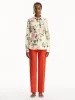 Cherry Blossom Cotton Poplin Blouse sold by Oscar de la Renta