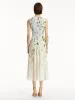 Ombré Cherry Blossom Cady Inset Dress sold by Oscar de la Renta