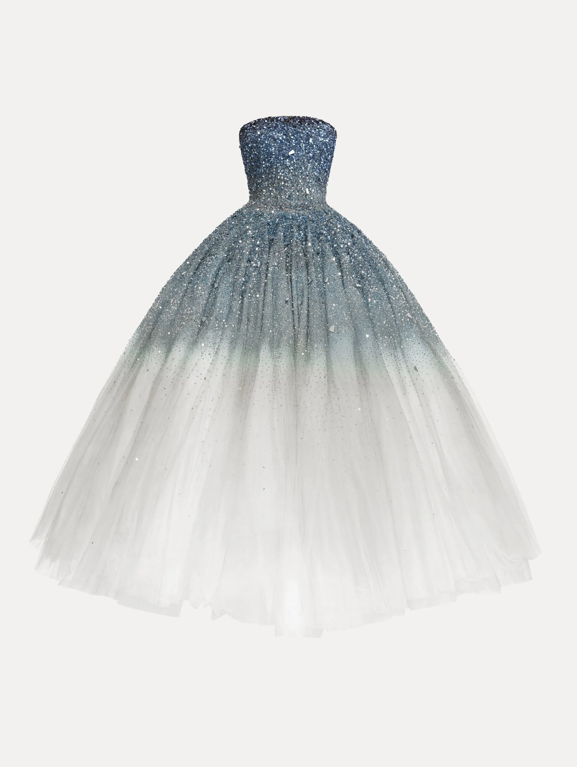 Ombré Sequin Embroidered Ball Gown sold by Oscar de la Renta