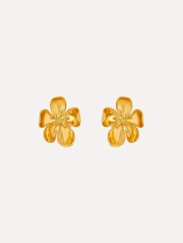 Small Cherry Blossom Earrings sold by Oscar de la Renta