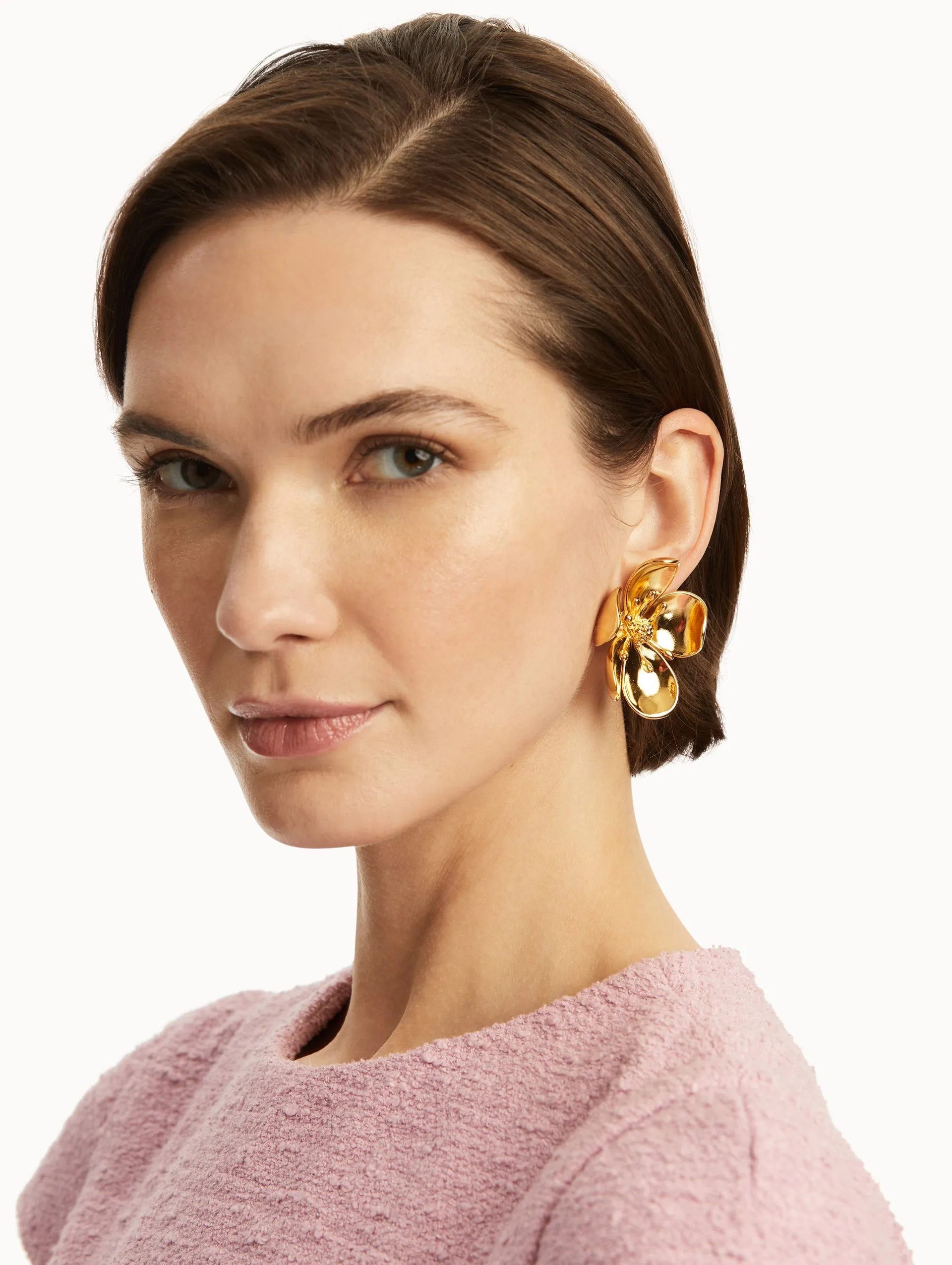 Large Cherry Blossom Clip-On Earrings sold by Oscar de la Renta product image thumbnail 2