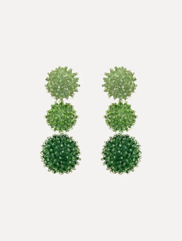 Ombré Pompom Drop Clip-On Earrings sold by Oscar de la Renta