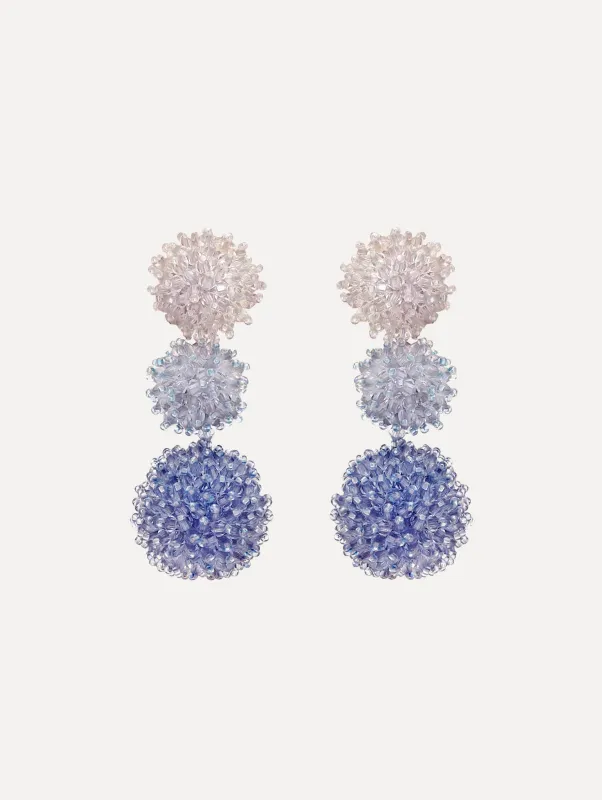 Ombré Pompom Drop Clip-On Earrings sold by Oscar de la Renta