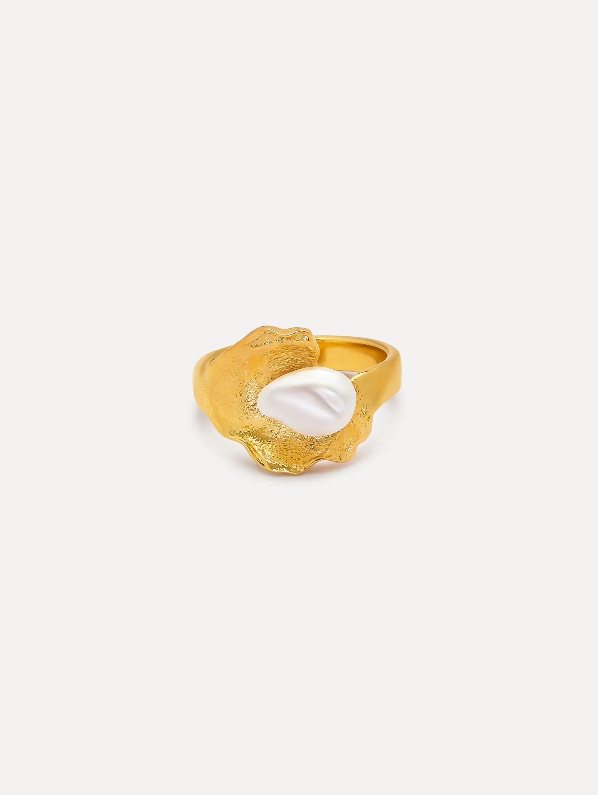 Pearl Lily Pad Ring sold by Oscar de la Renta product image thumbnail 2