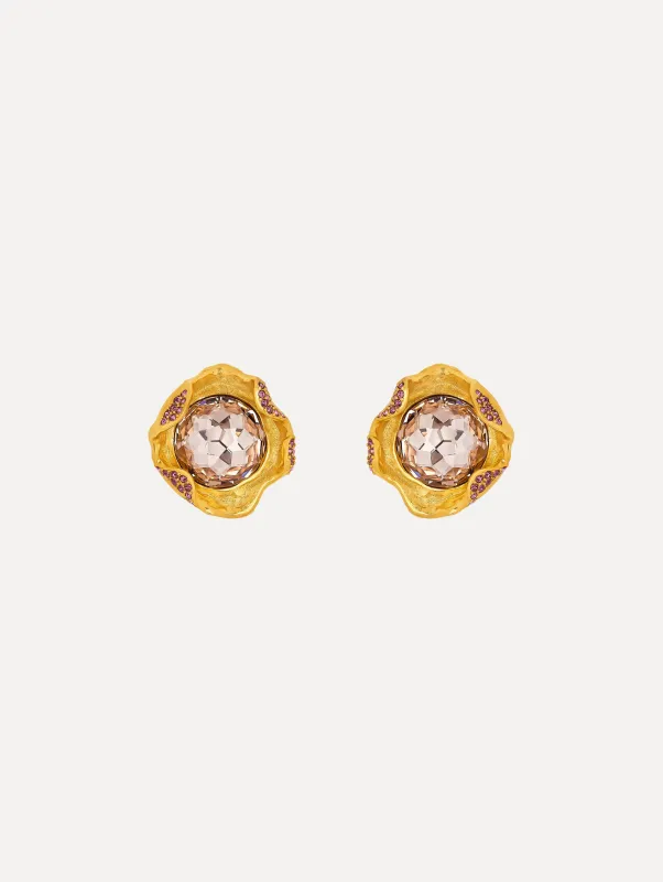 Crystal Nest Earrings sold by Oscar de la Renta