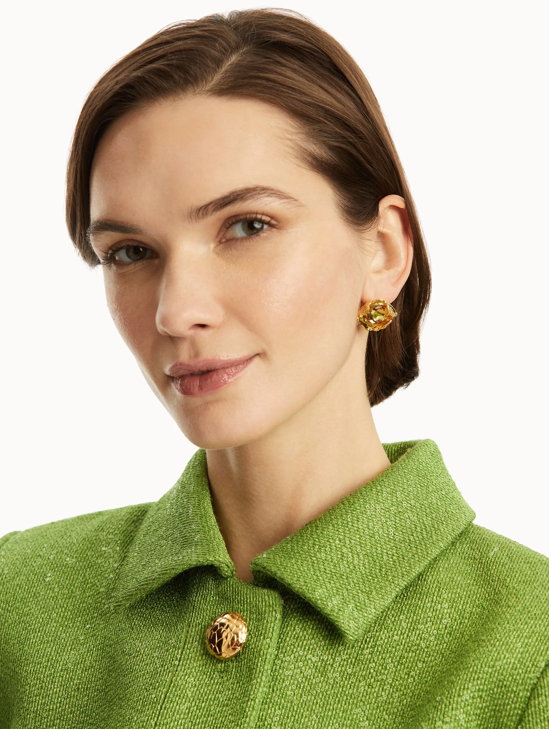 Crystal Nest Earrings sold by Oscar de la Renta product image thumbnail 2