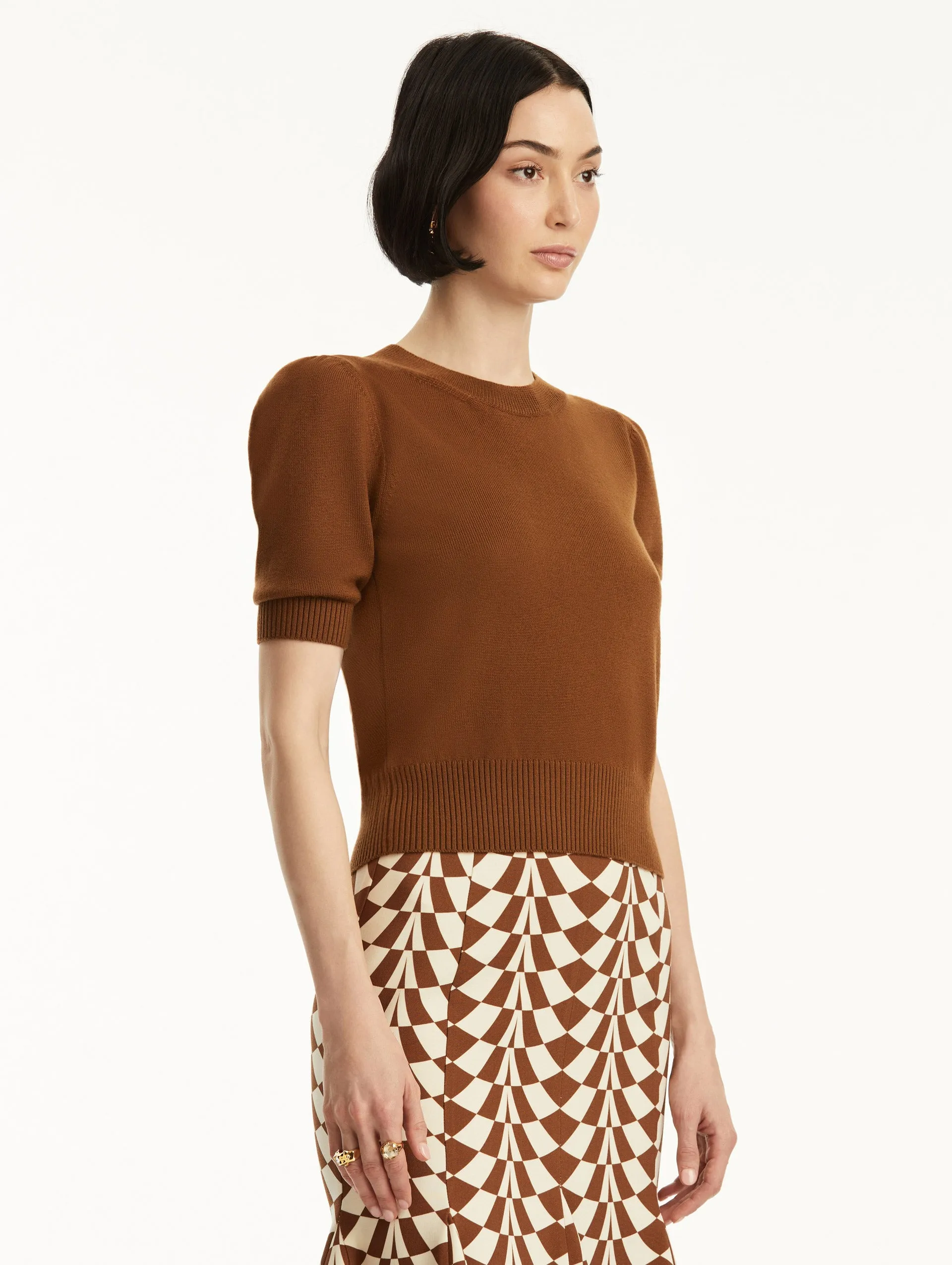 Short Sleeve Wool Pullover sold by Oscar de la Renta product image thumbnail 5