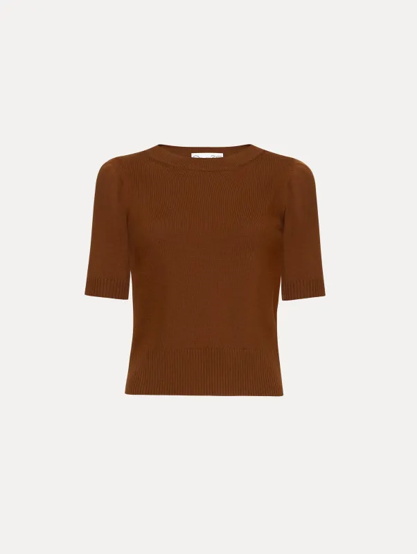 Short Sleeve Wool Pullover sold by Oscar de la Renta