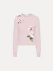 Cherry Blossom Threadwork Cardigan sold by Oscar de la Renta