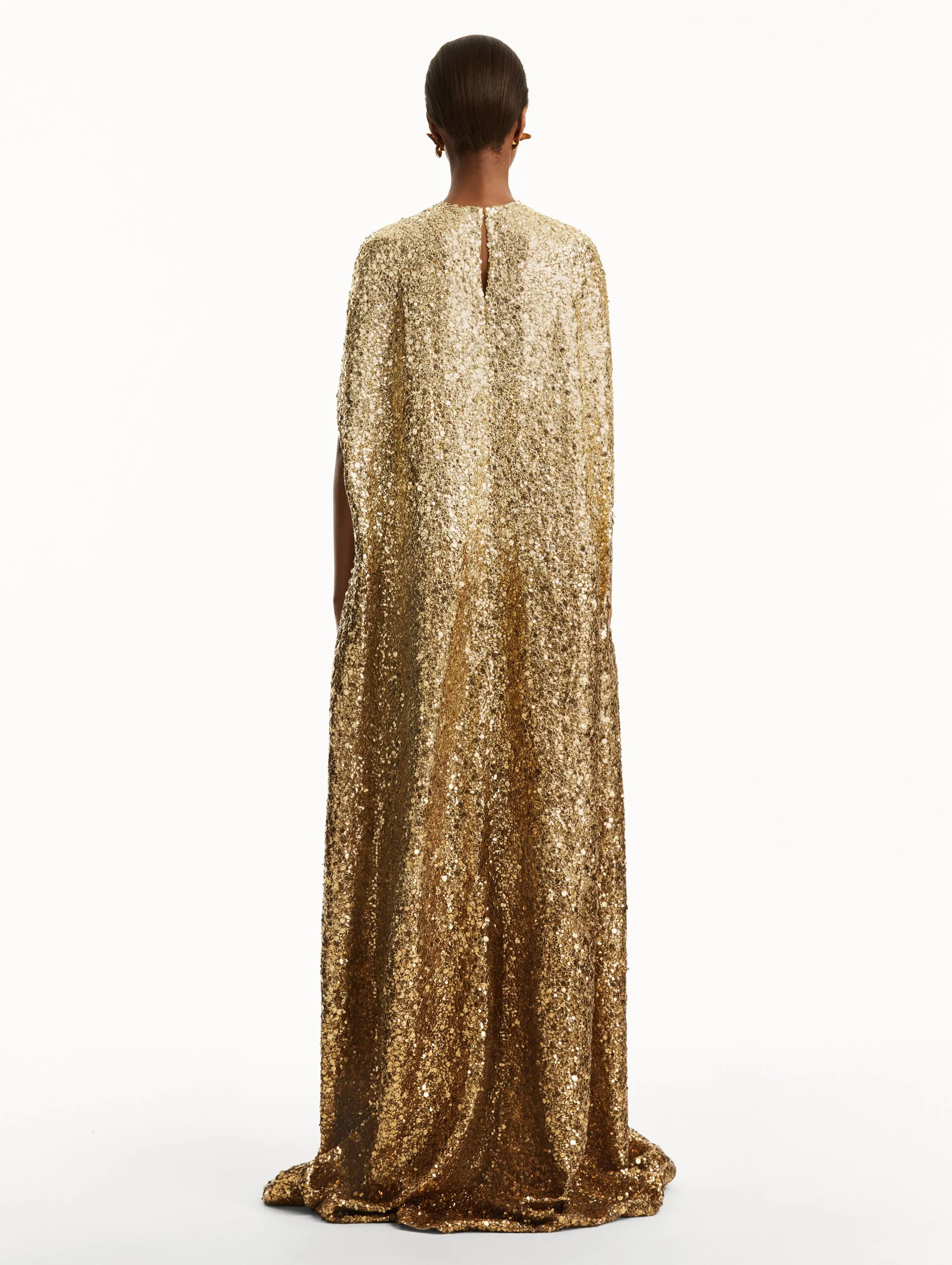 Metallic Ombré Sequin Embroidered Caftan sold by Oscar de la Renta product image thumbnail 3