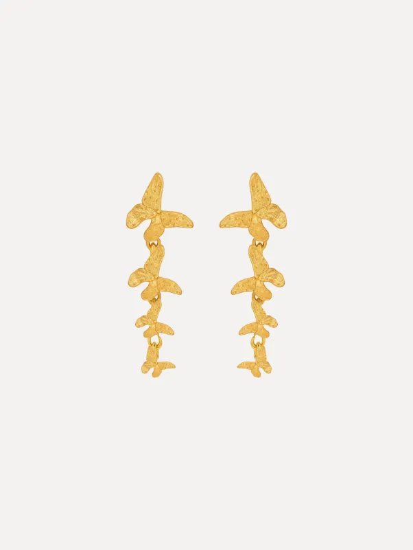 Butterfly Drop Earrings sold by Oscar de la Renta