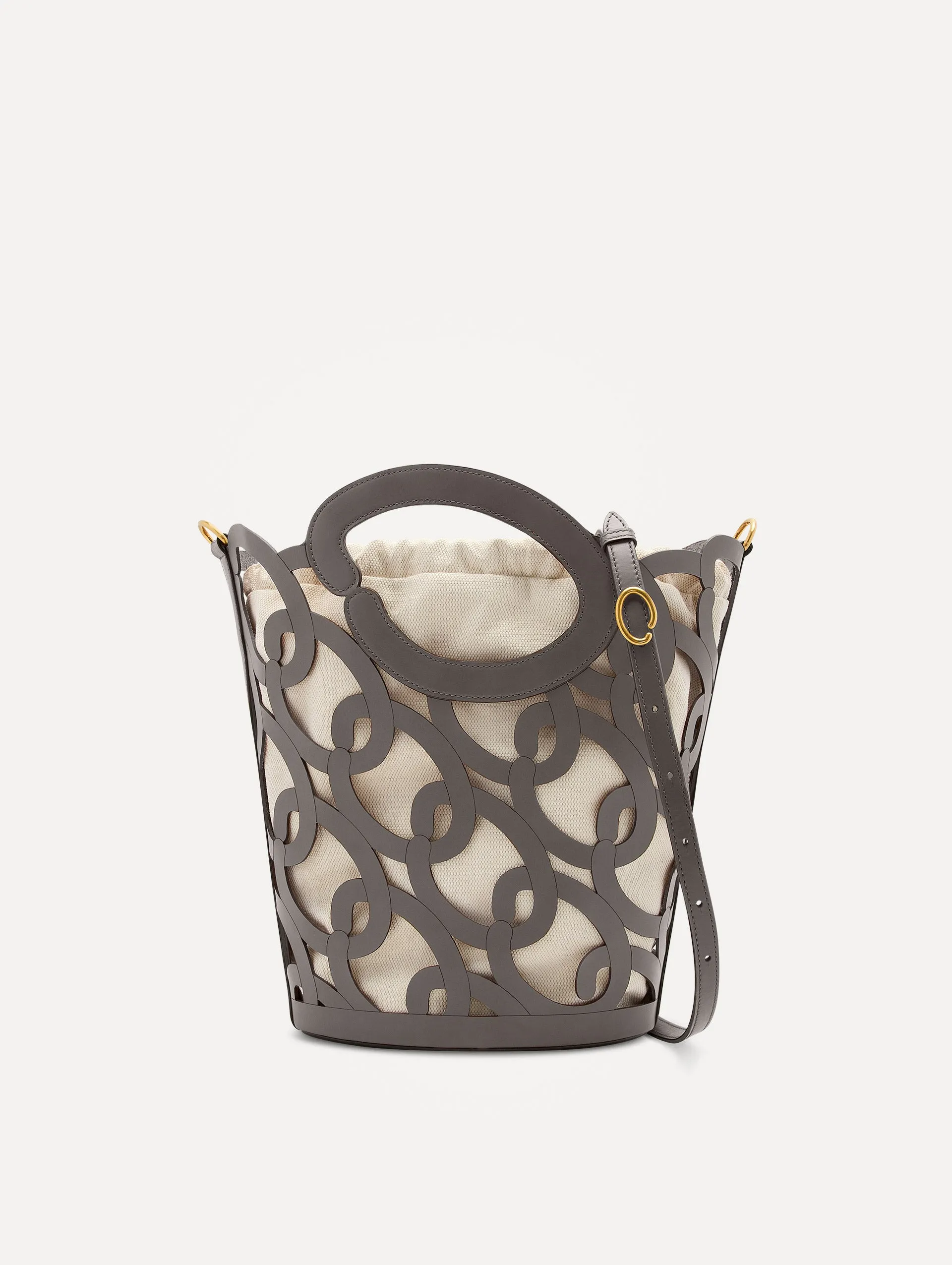 Oscar Chain-Link Leather Tote sold by Oscar de la Renta