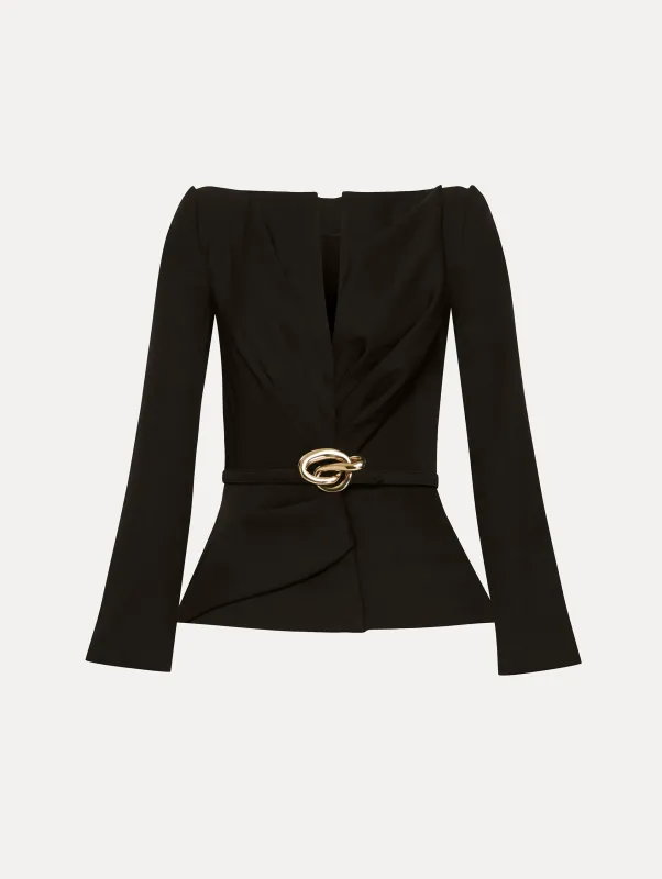 Knotted Belt Jacket sold by Oscar de la Renta