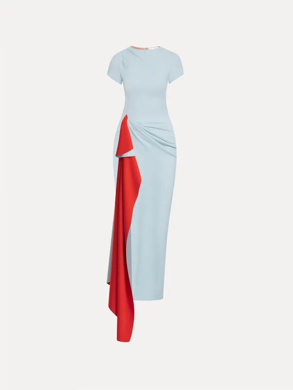 Two-Tone Jersey Asymmetrical Dress sold by Oscar de la Renta