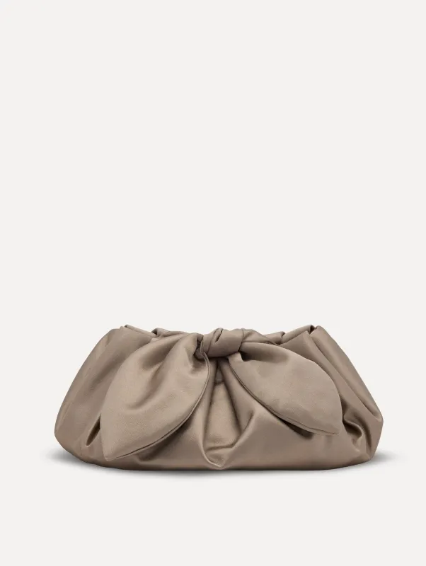 Mini Satin Bow Clutch made by Oscar de la Renta