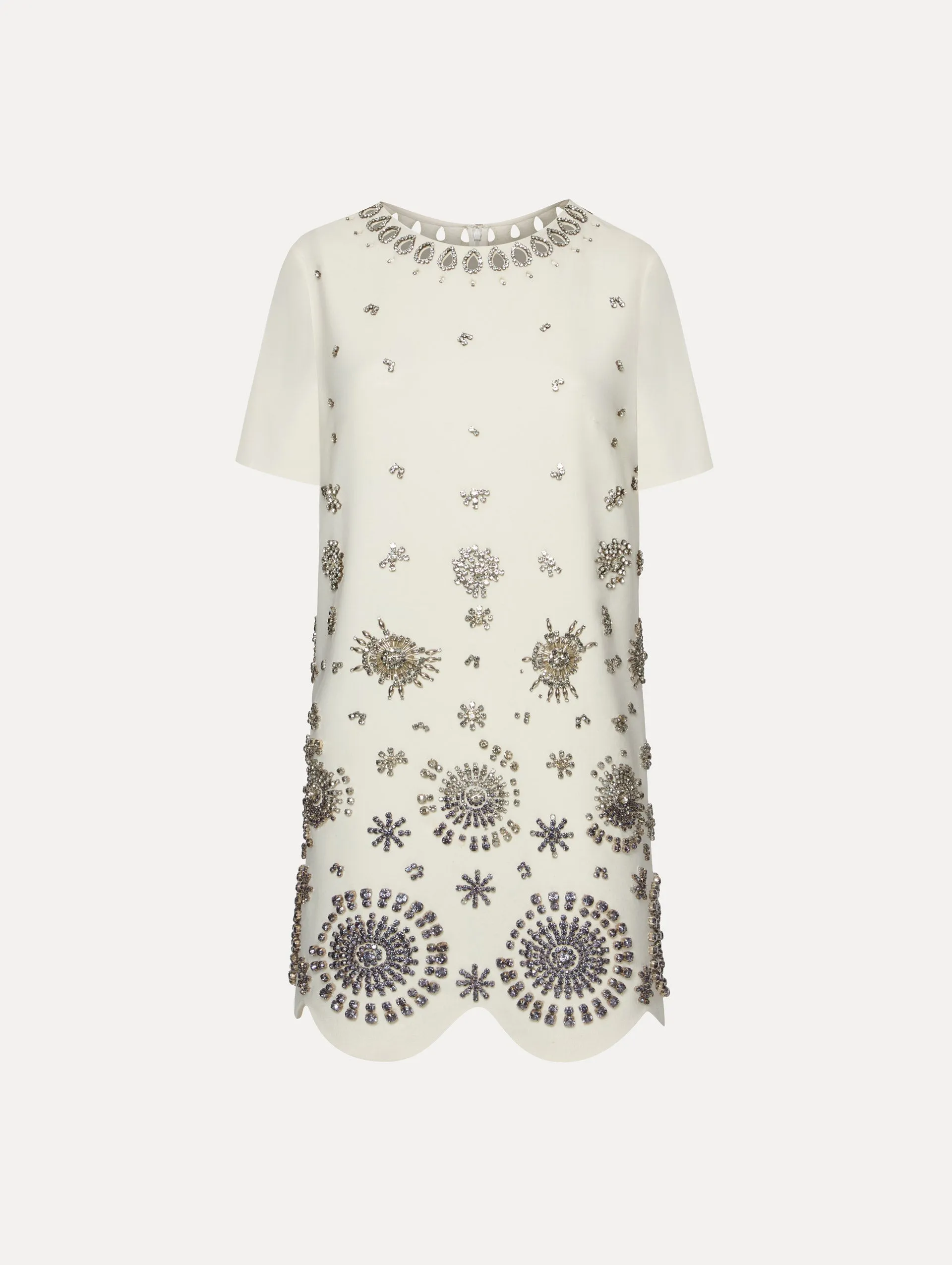 Crystal Medallion Shift Dress sold by Oscar de la Renta