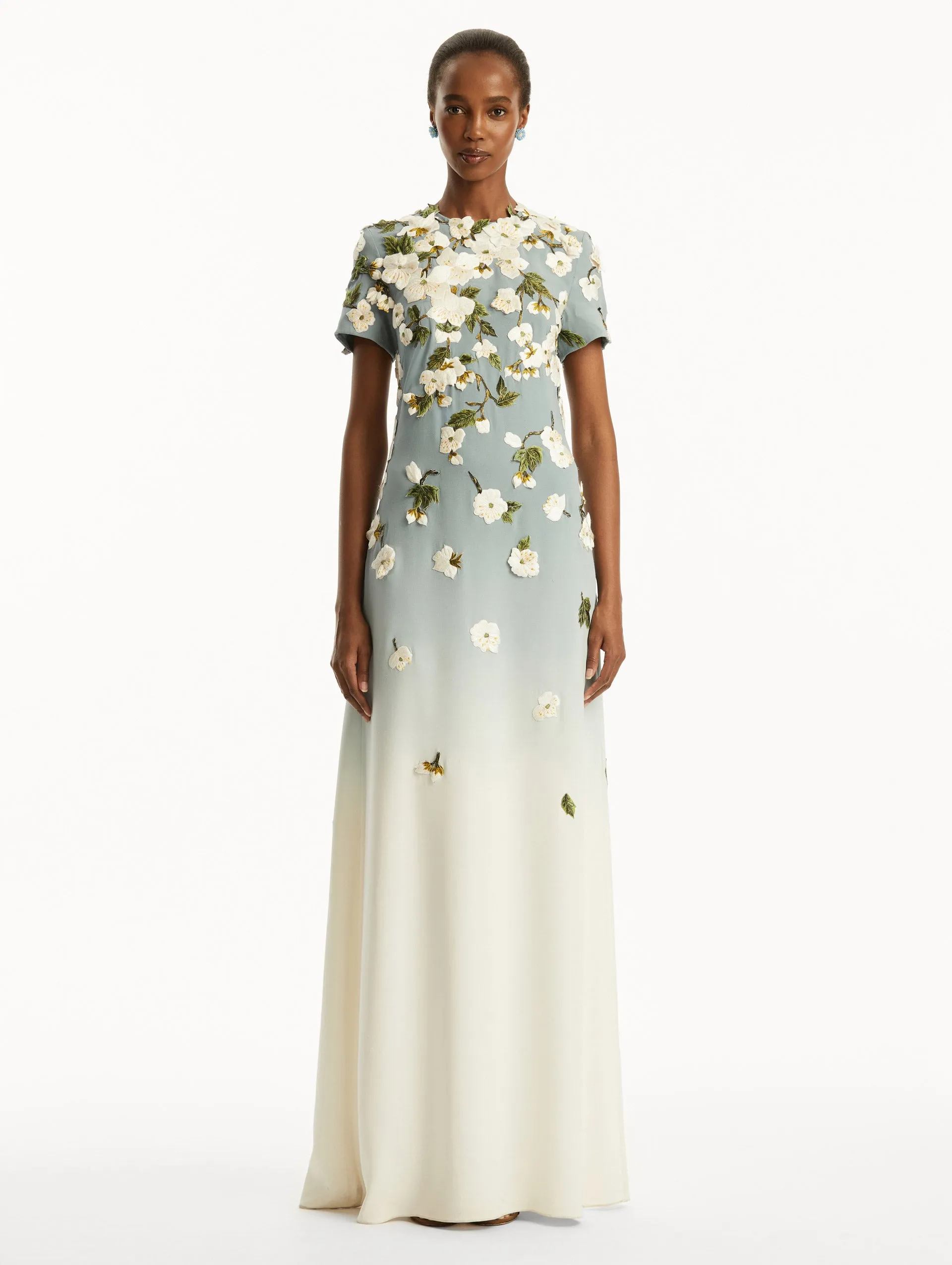 Ombré Cherry Blossom Gown sold by Oscar de la Renta product image thumbnail 2