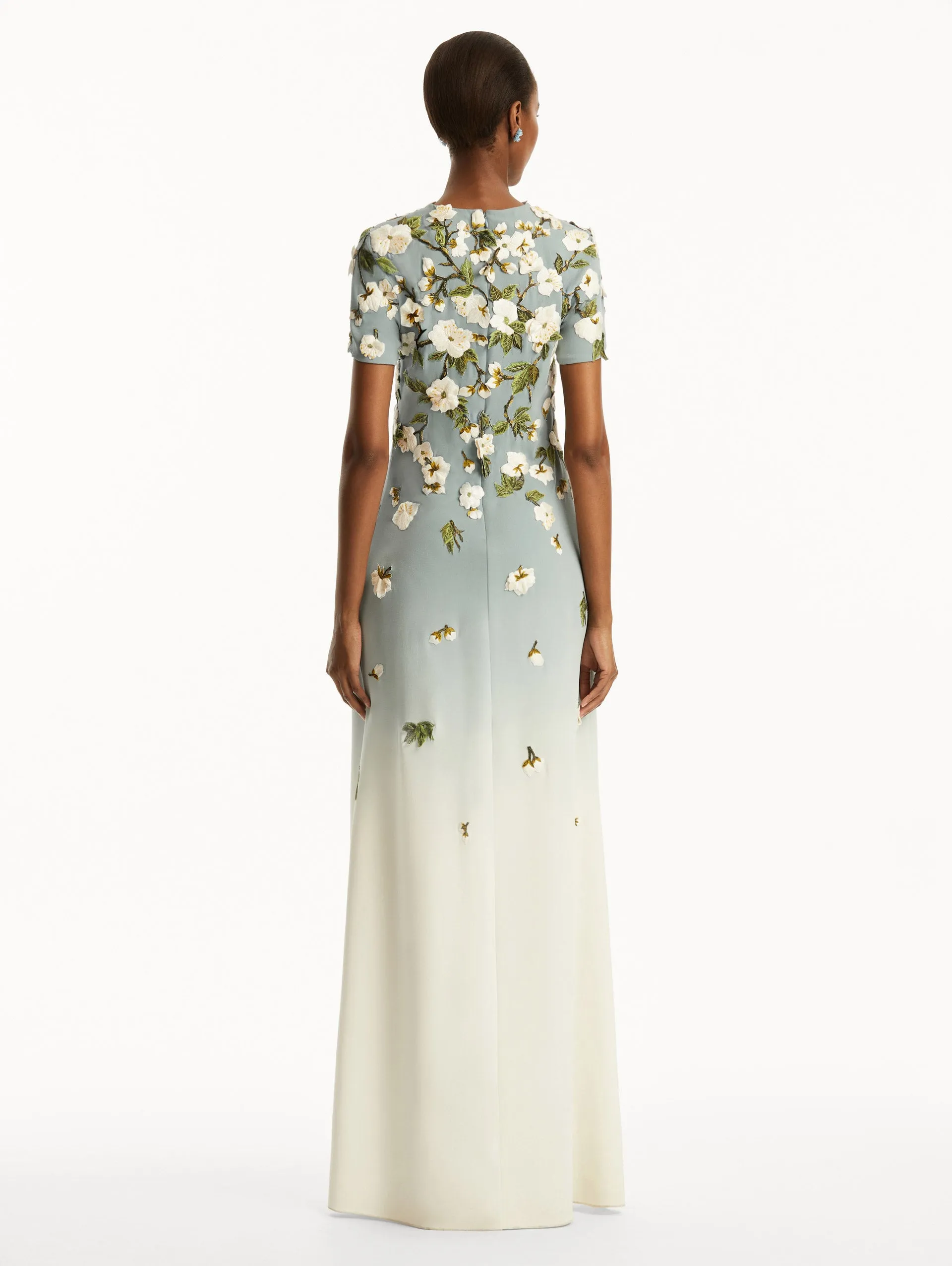 Ombré Cherry Blossom Gown sold by Oscar de la Renta product image thumbnail 3