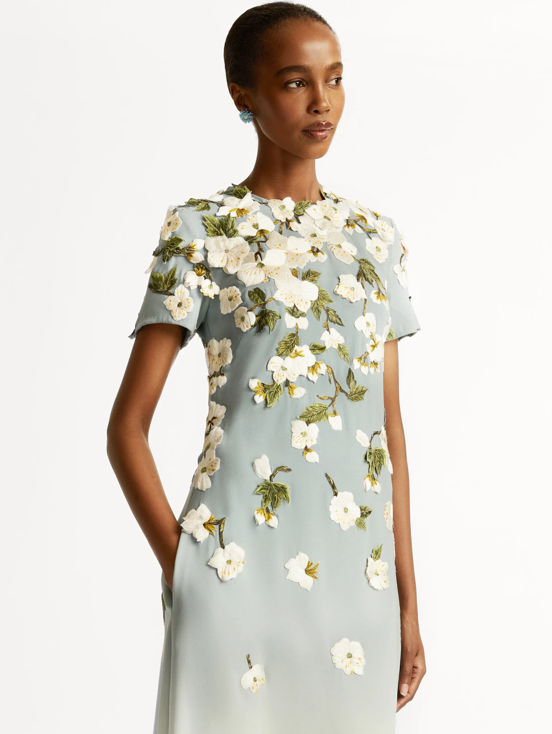 Ombré Cherry Blossom Gown sold by Oscar de la Renta product image thumbnail 5