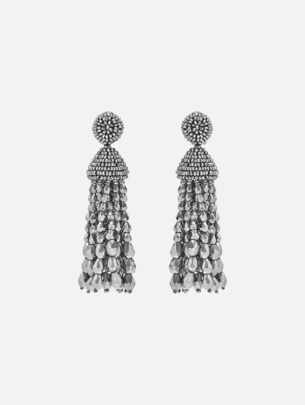 Beaded Chandelier Clip-On Earrings sold by Oscar de la Renta