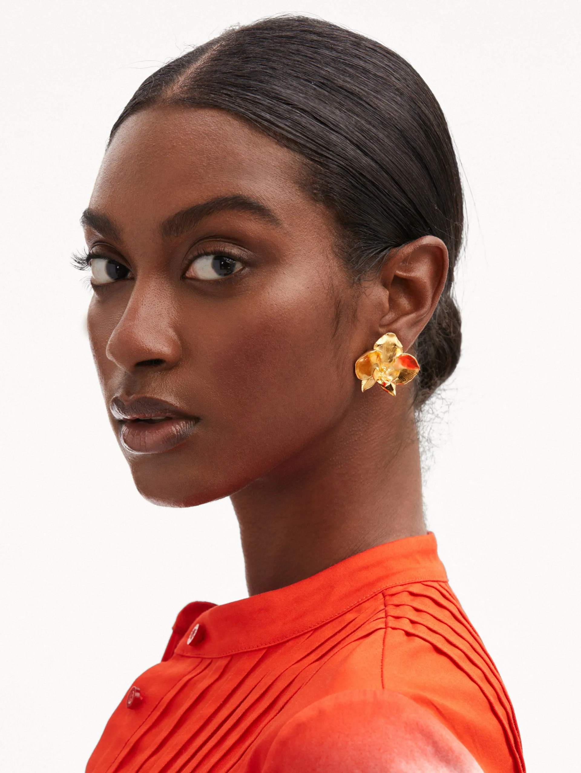 Orchid Earrings sold by Oscar de la Renta product image thumbnail 2