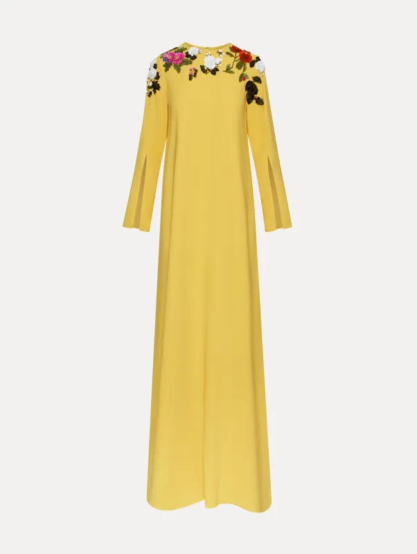 Sequin Rose Embroidered Caftan sold by Oscar de la Renta