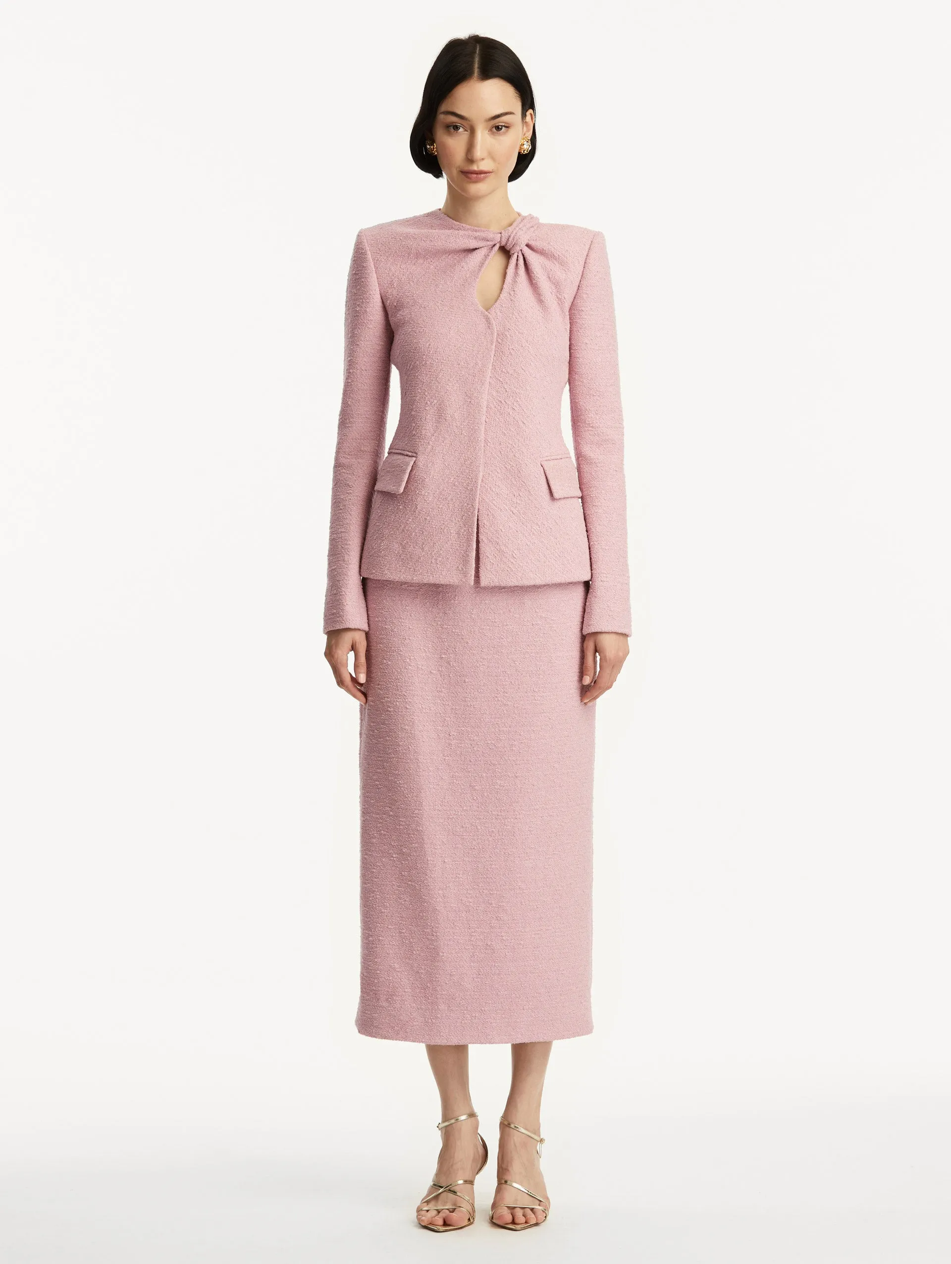 Twist-Detailed Tweed Jacket sold by Oscar de la Renta product image thumbnail 3