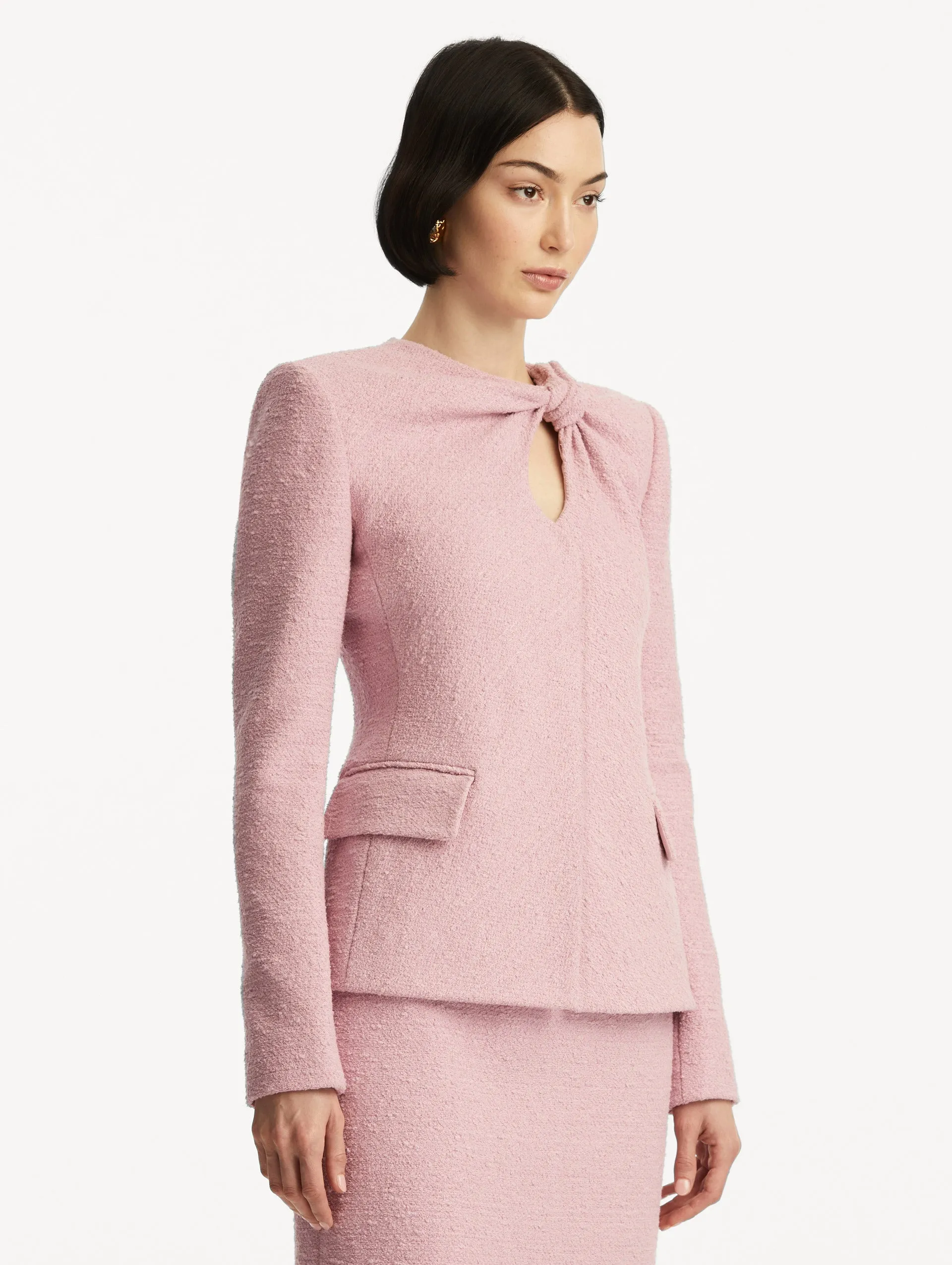 Twist-Detailed Tweed Jacket sold by Oscar de la Renta product image thumbnail 5