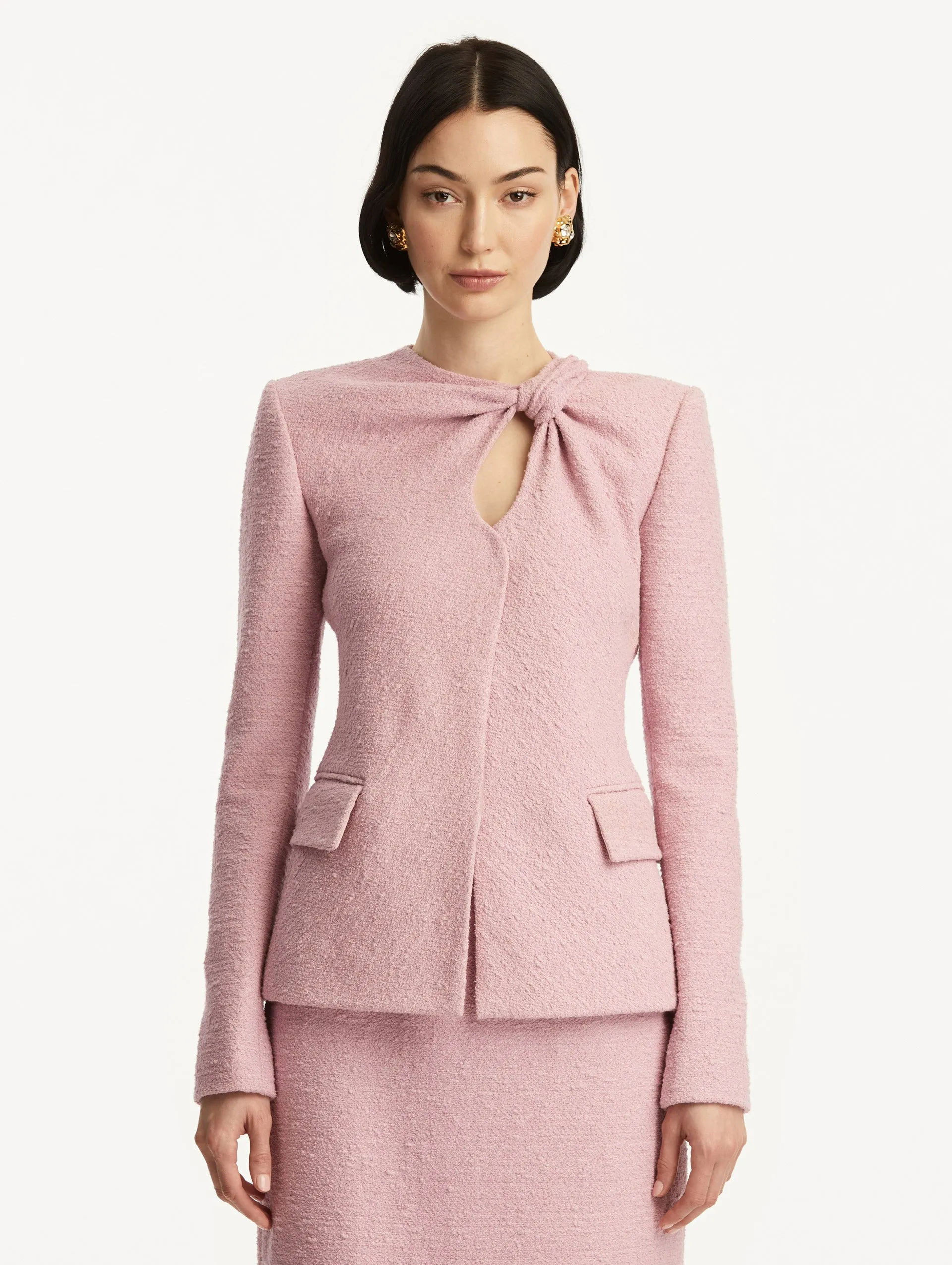 Twist-Detailed Tweed Jacket sold by Oscar de la Renta product image thumbnail 2