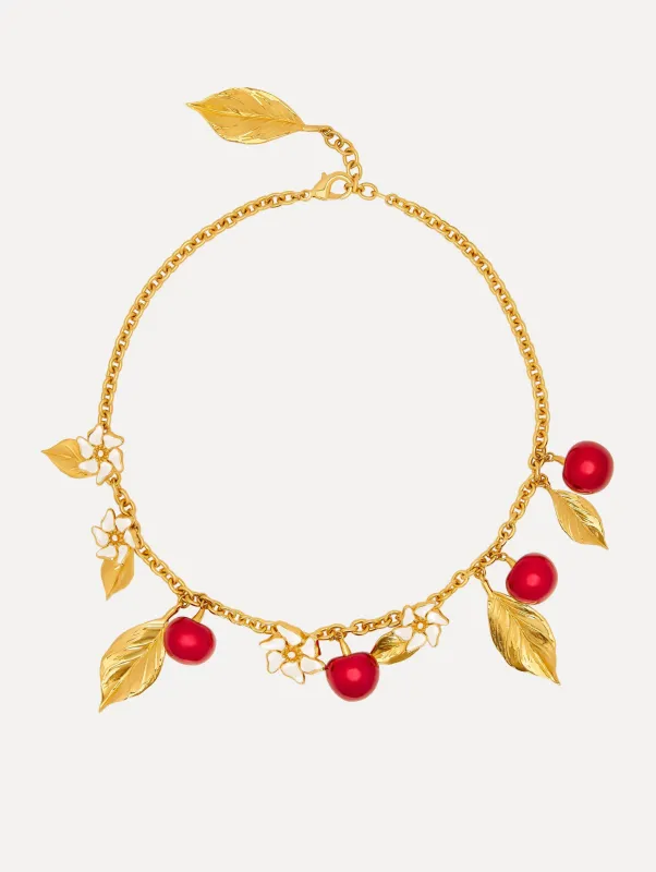 Cherry Necklace sold by Oscar de la Renta