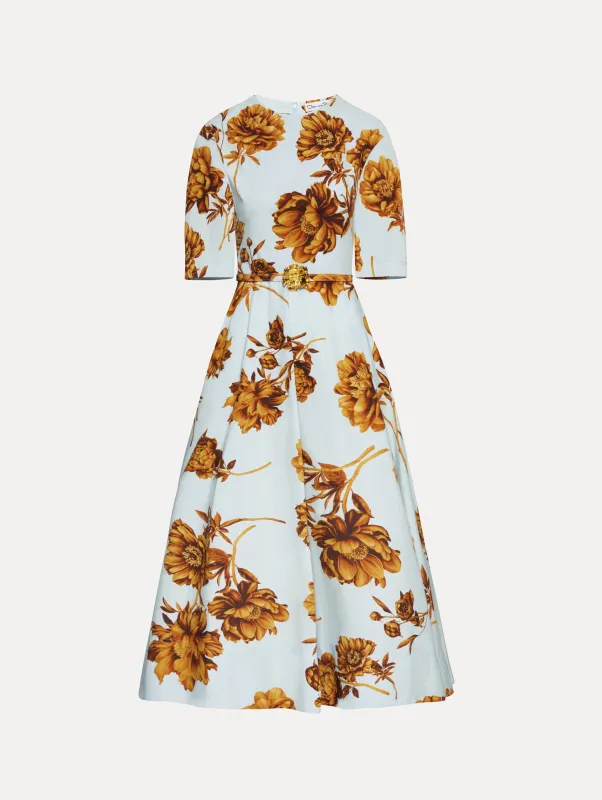 Peony Cotton Poplin Dress sold by Oscar de la Renta