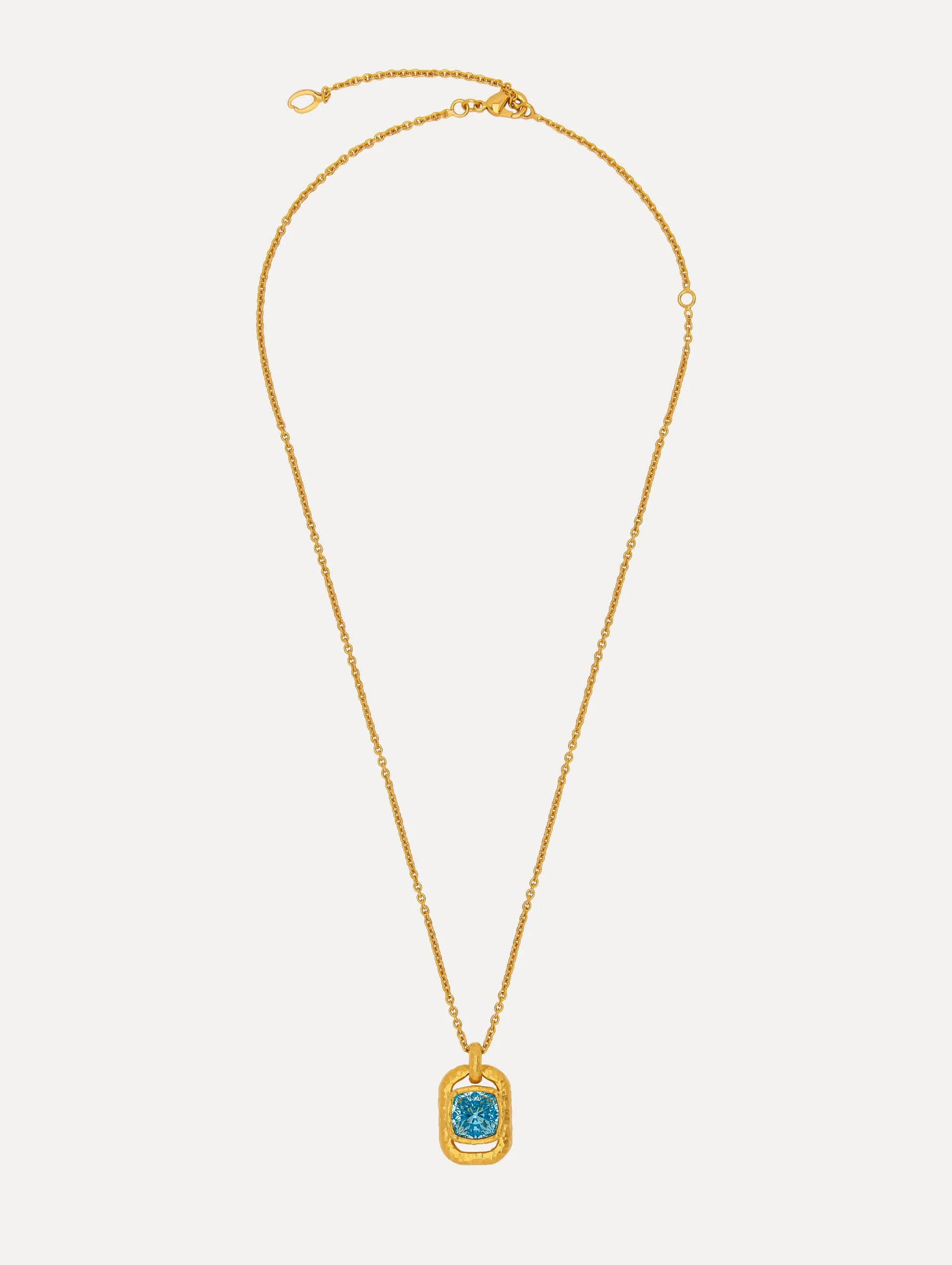 Rectangle Crystal Pendant Necklace sold by Oscar de la Renta