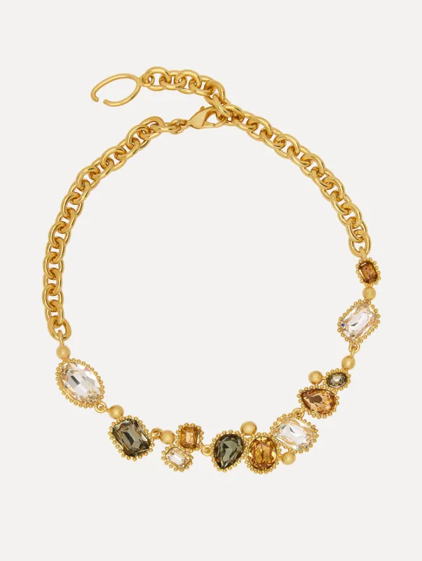 Emerald-Cut Scramble Necklace sold by Oscar de la Renta