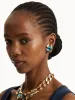 Framed Oval Earrings sold by Oscar de la Renta