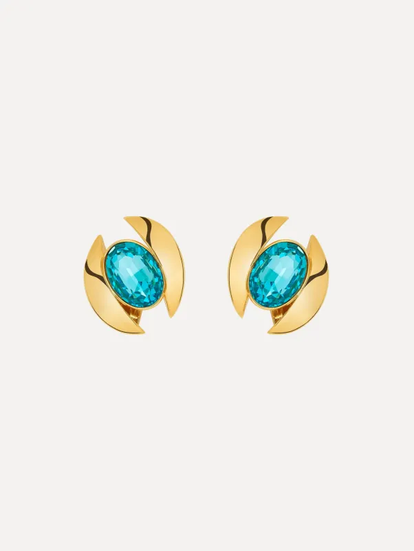 Framed Oval Earrings sold by Oscar de la Renta