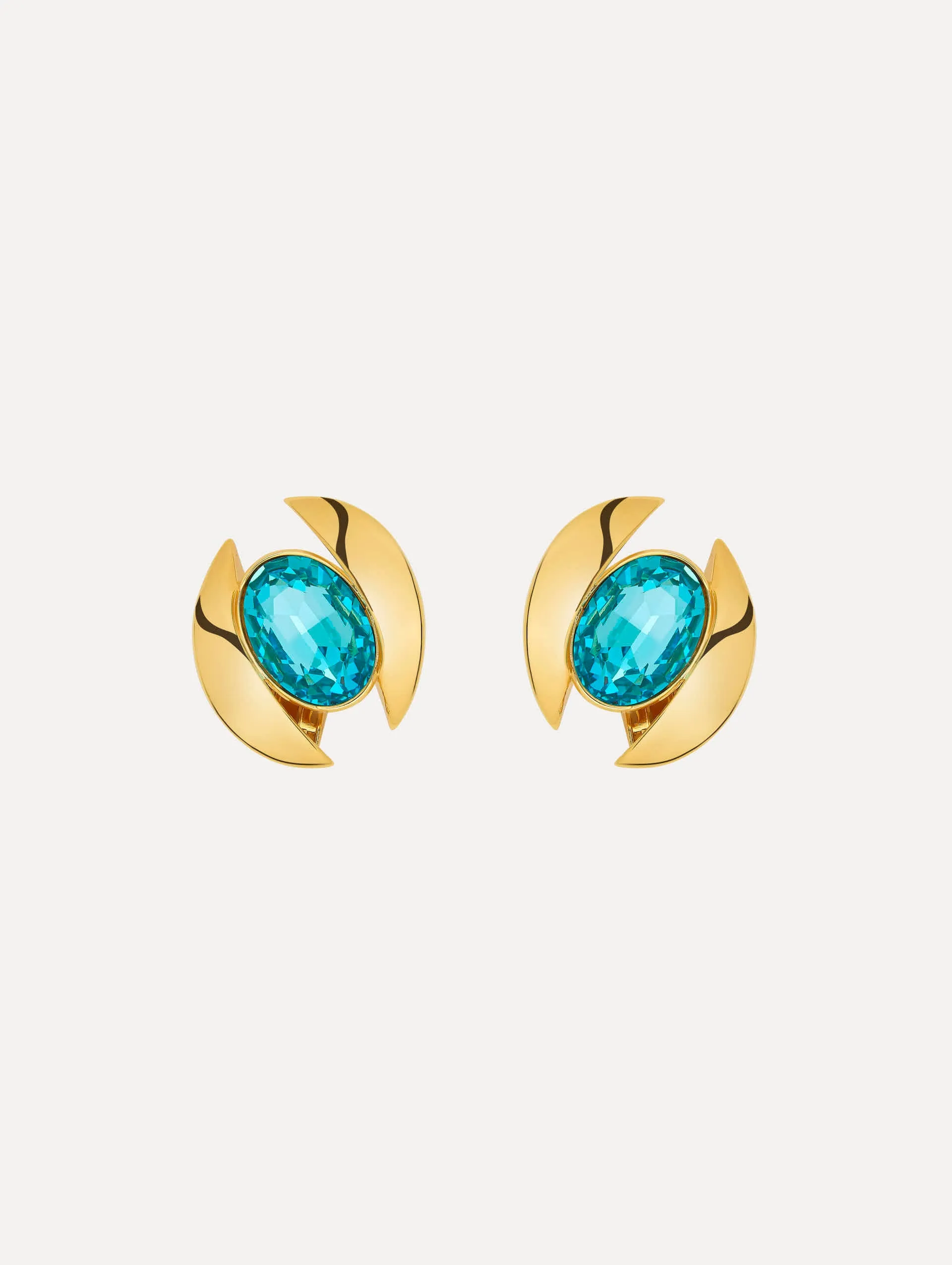 Framed Oval Earrings sold by Oscar de la Renta