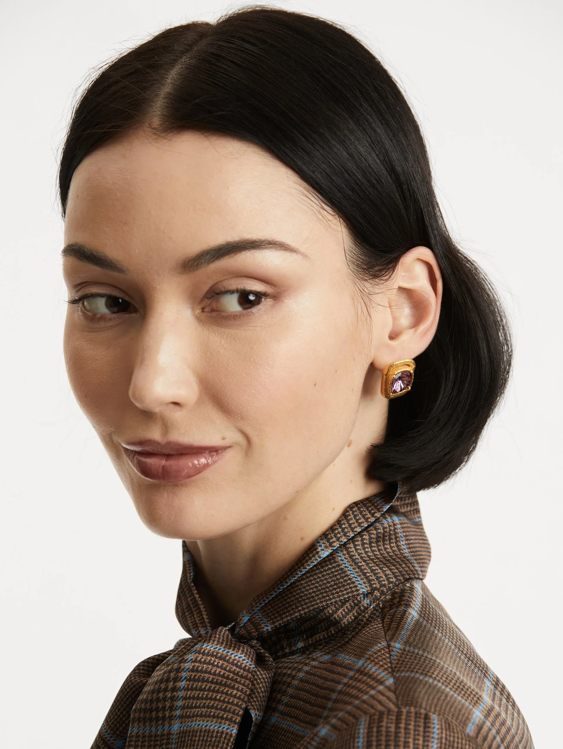 Rectangle Crystal Earrings sold by Oscar de la Renta product image thumbnail 2