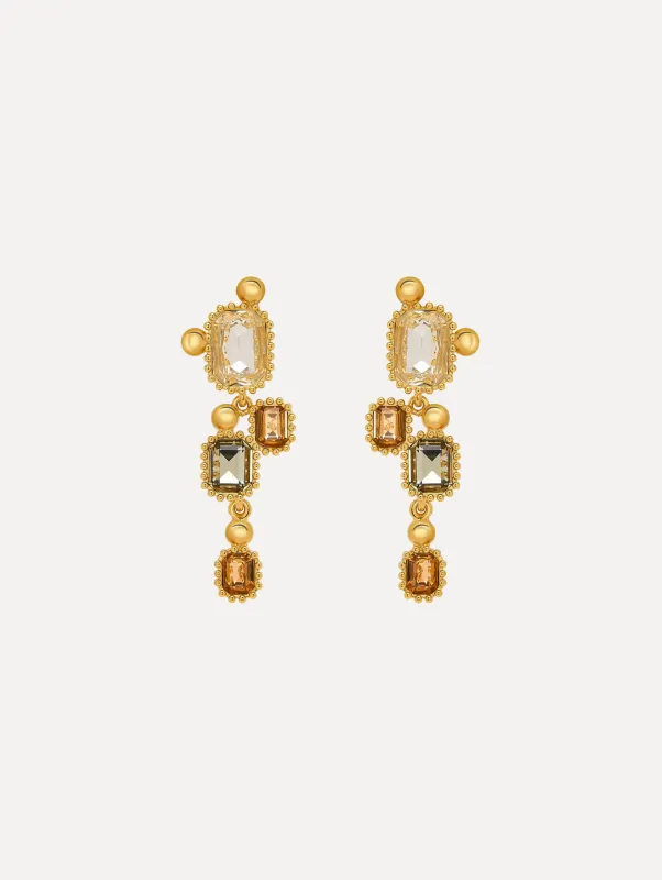 Emerald-Cut Scramble Clip-On Earrings sold by Oscar de la Renta