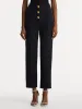 Button-Detailed Wool Pant sold by Oscar de la Renta