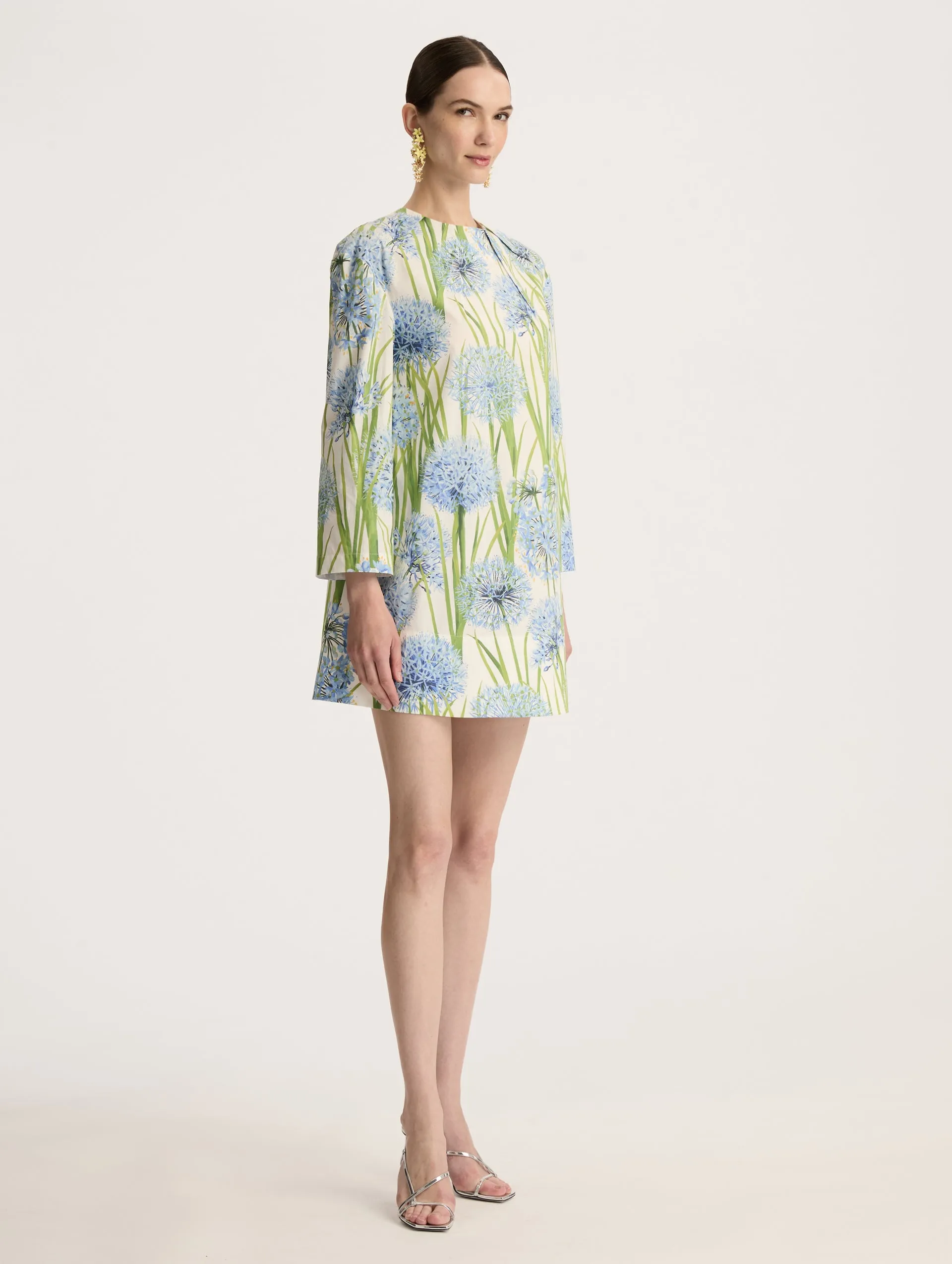 Allium Cotton Poplin Mini Dress sold by Oscar de la Renta product image thumbnail 3