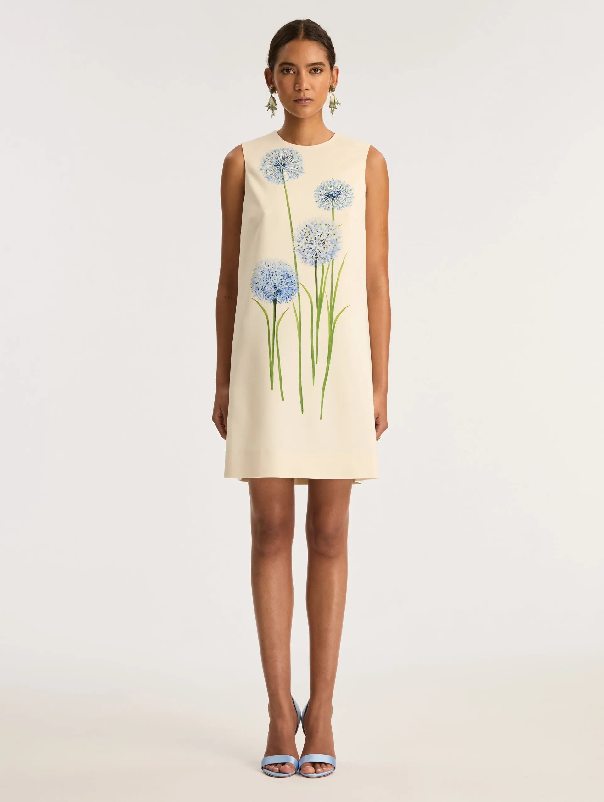 Allium Sleeveless Wool Dress sold by Oscar de la Renta