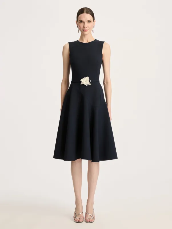 Sleeveless Stretch Wool Dress sold by Oscar de la Renta